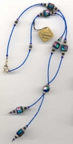 "Diva" Venetian Bead Necklace with Tassel